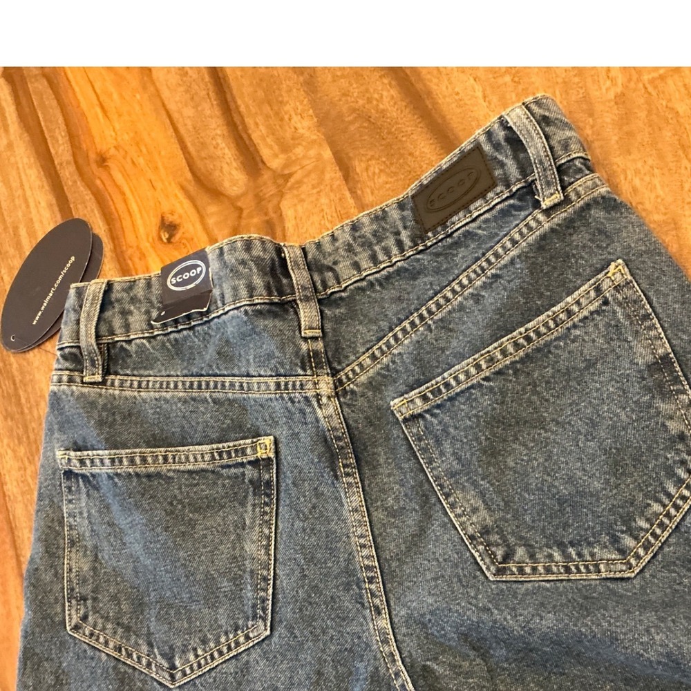 Scoop Womens‎ Rhinestone Wide Leg High Rise Jeans Caliber Blue SC020557B Size 0 - Picture 15 of 16